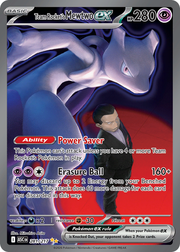 Team Rocket's Mewtwo ex - Ascended Heroes SET-281