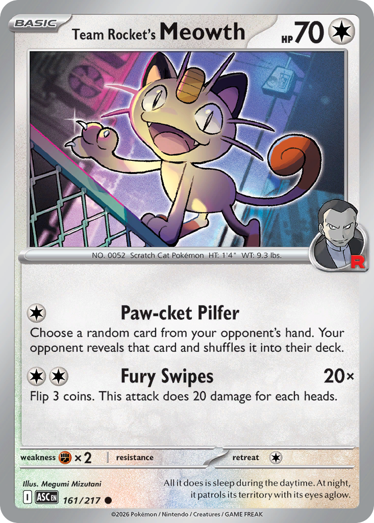 Team Rocket's Meowth - Ascended Heroes SET 2-161