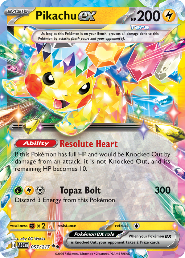 Pikachu ex - Ascended Heroes SET-57