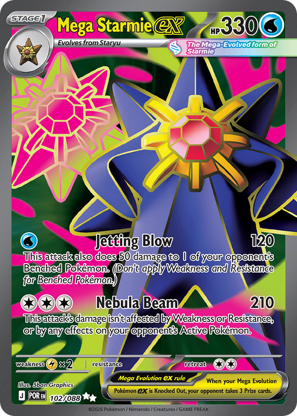 Mega Starmie ex - Perfect Order SET-102