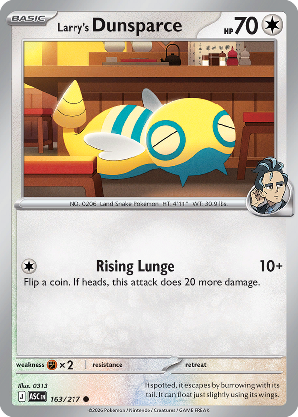 Larry's Dunsparce - Ascended Heroes SET 2-163