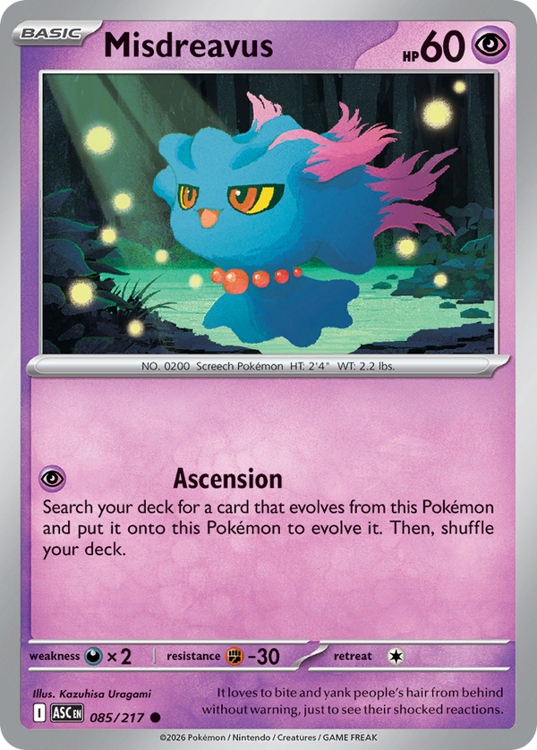 Misdreavus - Ascended Heroes SET-85