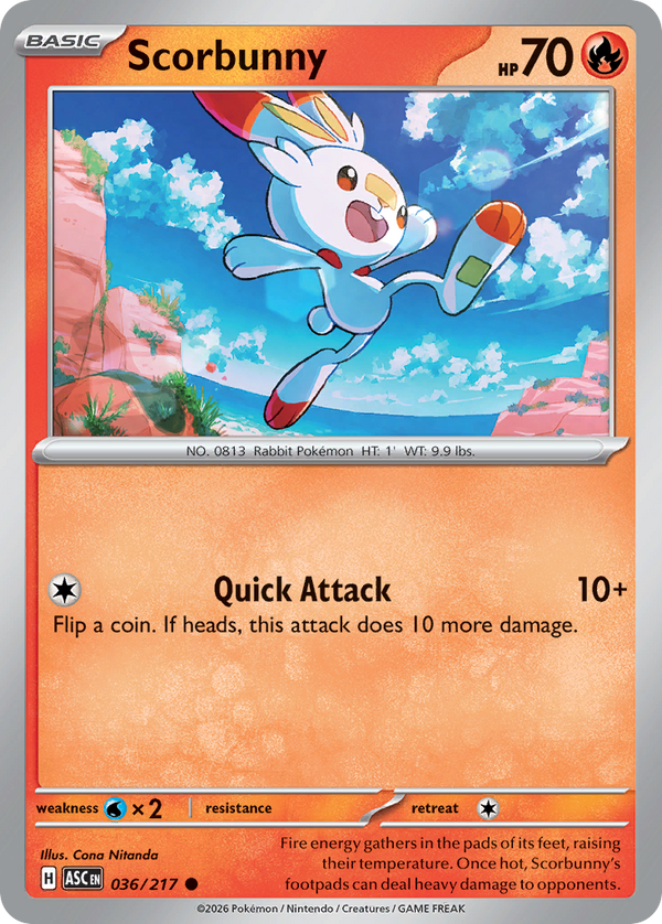 Scorbunny - Ascended Heroes SET-36