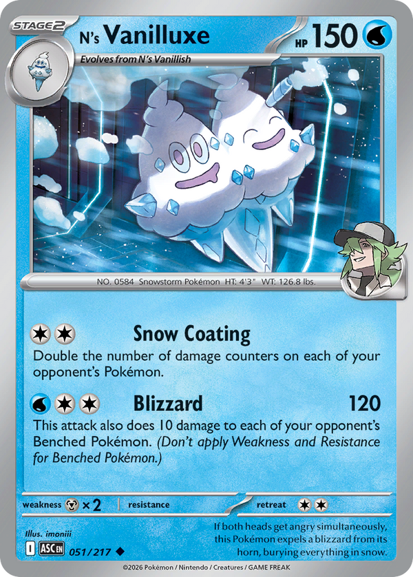 N's Vanilluxe - Ascended Heroes SET-51