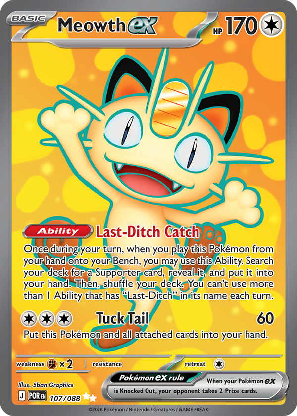 Meowth ex - Perfect Order SET-107