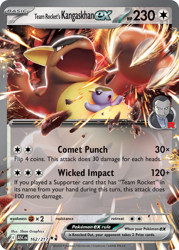 Team Rocket's Kangaskhan ex - Ascended Heroes SET 2-162