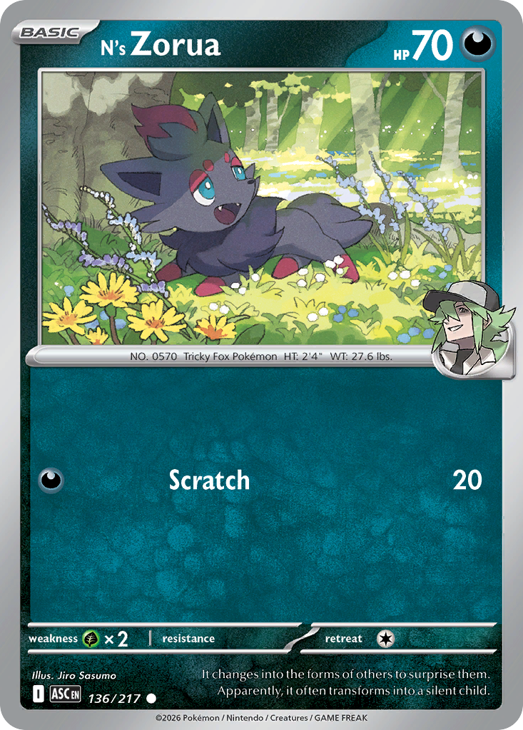N's Zorua - Ascended Heroes SET 2-136