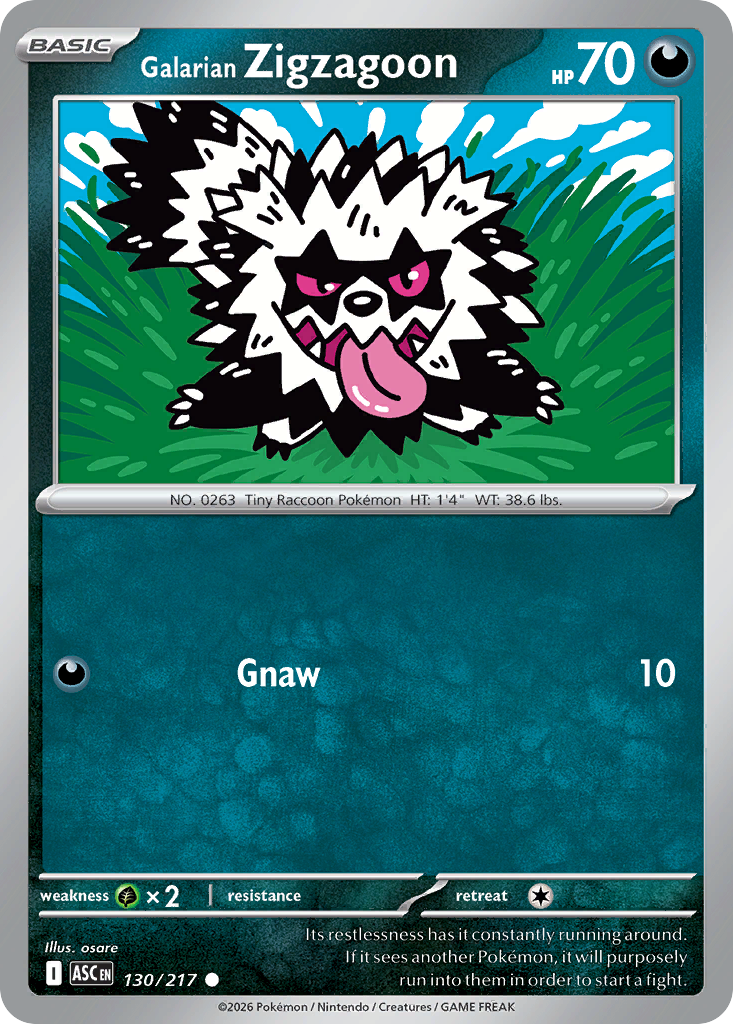 Galarian Zigzagoon - Ascended Heroes SET 2-130