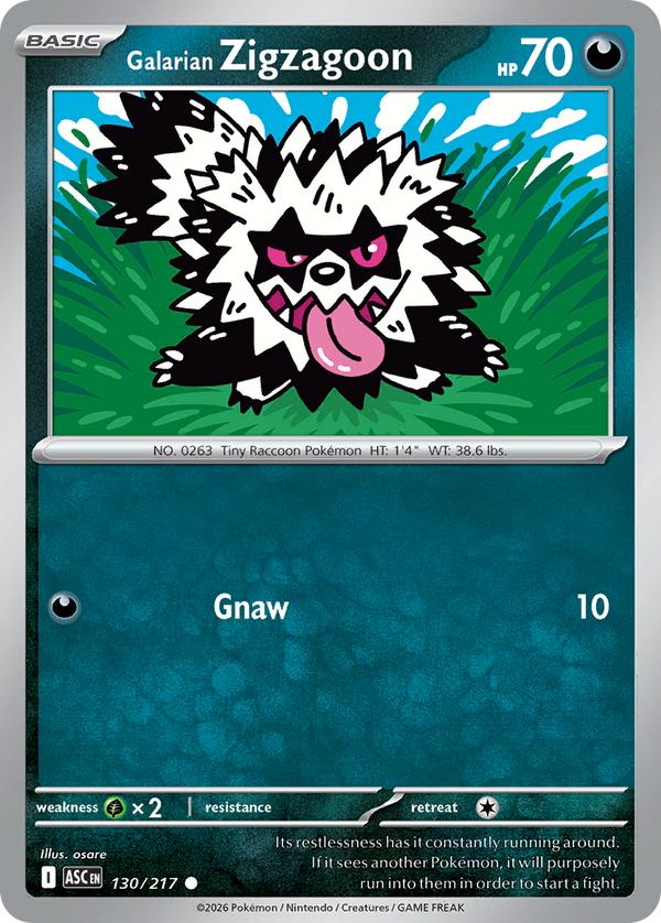 Galarian Zigzagoon - Ascended Heroes SET 2-130