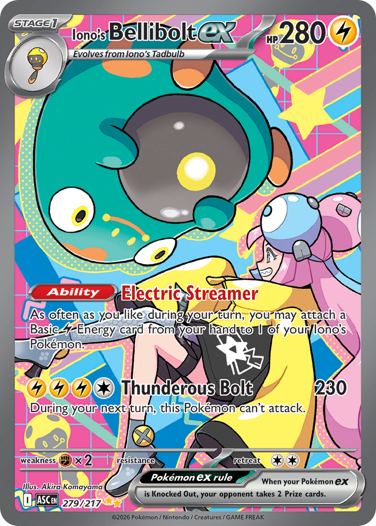 Iono's Bellibolt ex - Ascended Heroes SET-279