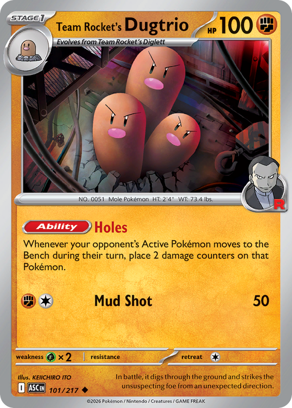 Team Rocket's Dugtrio - Ascended Heroes SET 2-101