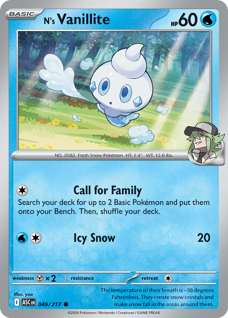 N's Vanillite - Ascended Heroes SET-49