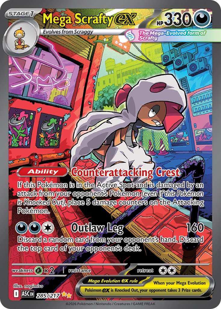 Mega Scrafty ex - Ascended Heroes SET-285