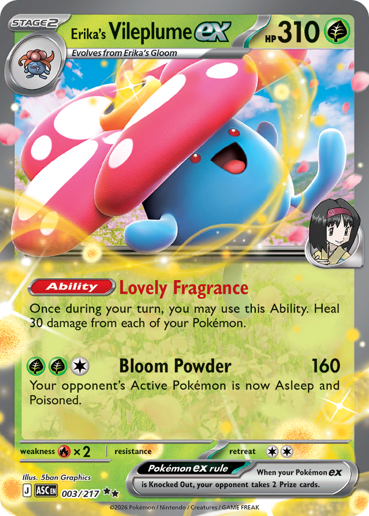 Erika's Vileplume ex - Ascended Heroes SET-3