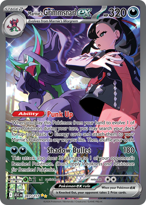Marnie's Grimmsnarl ex - Ascended Heroes SET-287