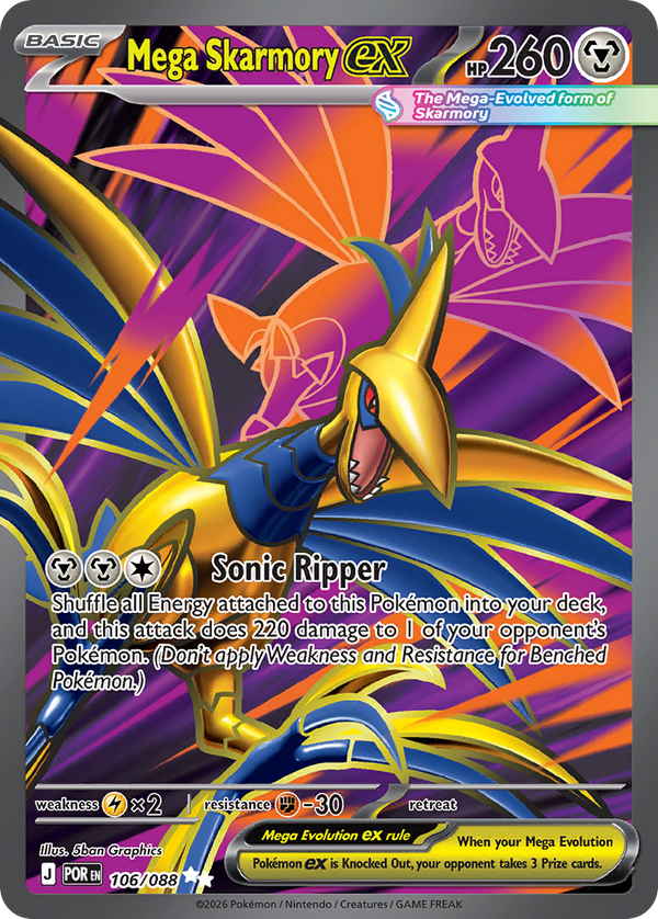 Mega Skarmory ex - Perfect Order SET-106