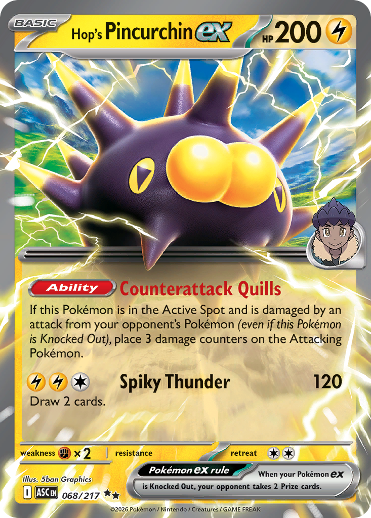 Hop's Pincurchin ex - Ascended Heroes SET-68
