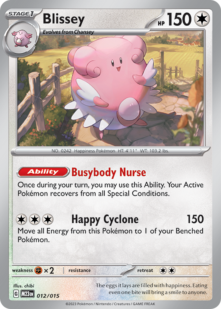 Blissey McDonald's Match Battle 2023 SET-012