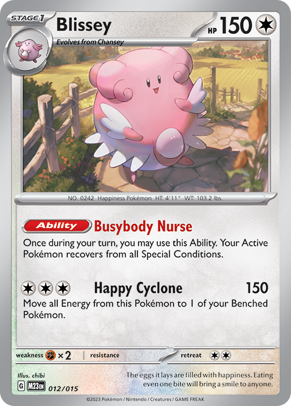Blissey McDonald's Match Battle 2023 SET-012