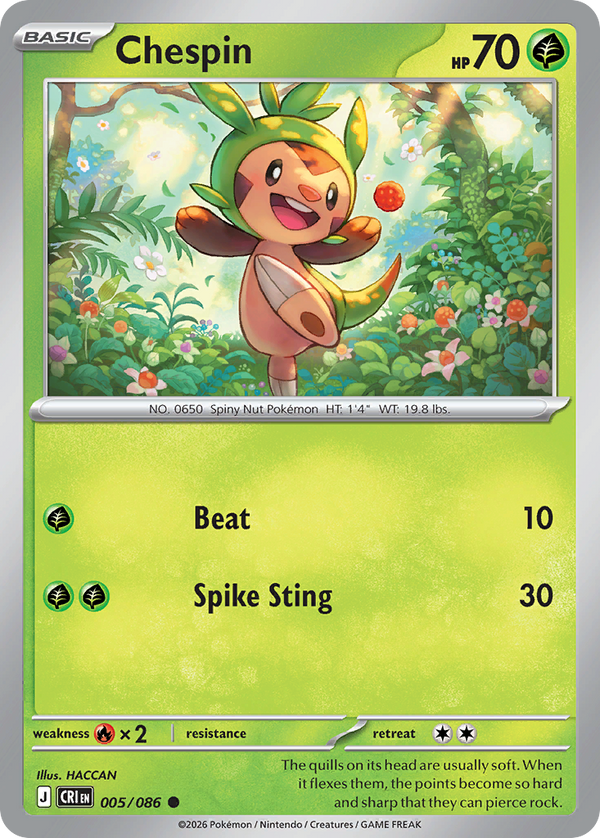 Chespin Chaos Rising SET-005