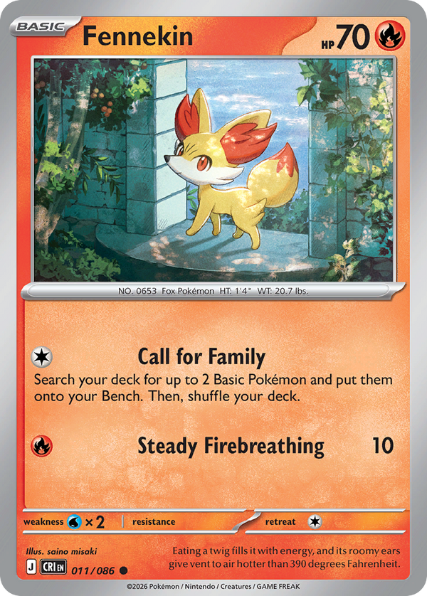 Fennekin Chaos Rising SET-011