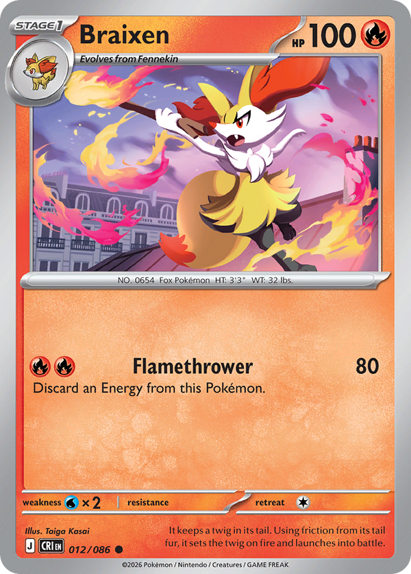 Braixen Chaos Rising SET-012