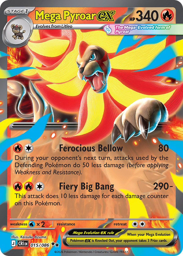 Mega Pyroar ex Chaos Rising SET-015