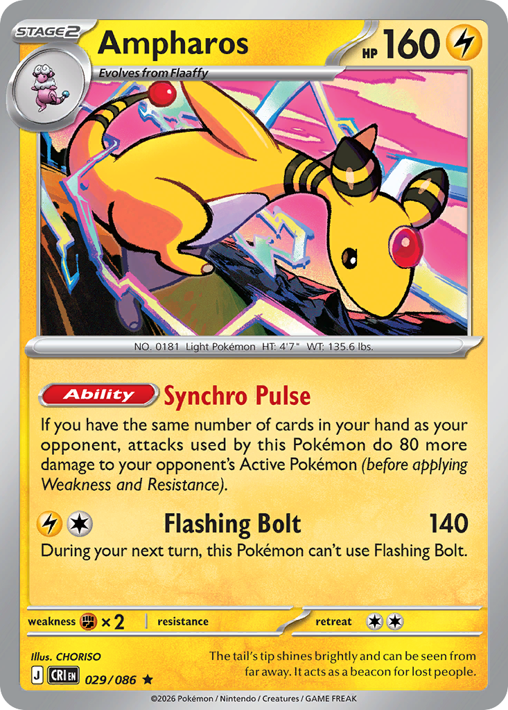 Ampharos Chaos Rising SET-029