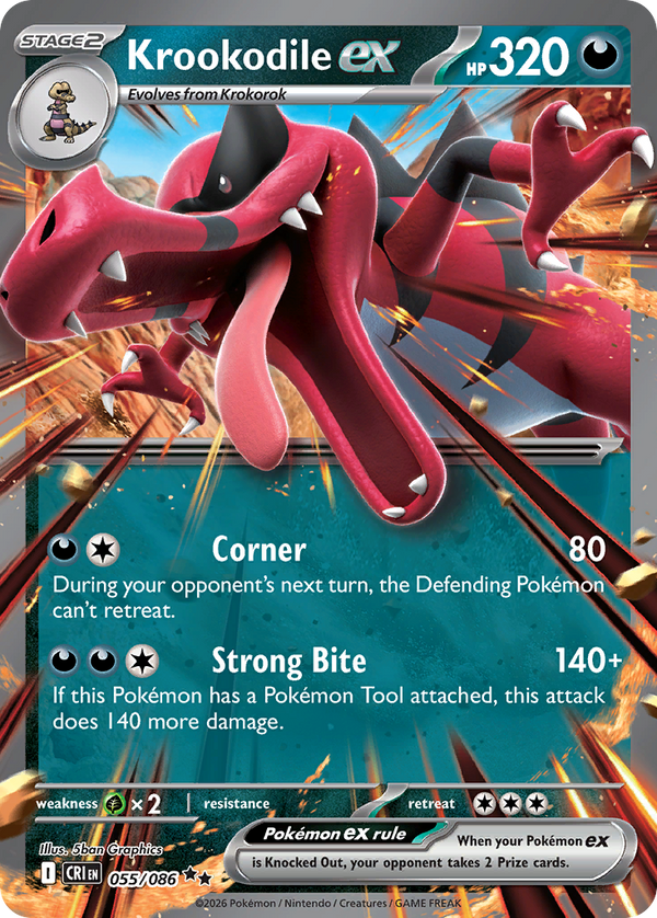 Krookodile ex Chaos Rising SET-055