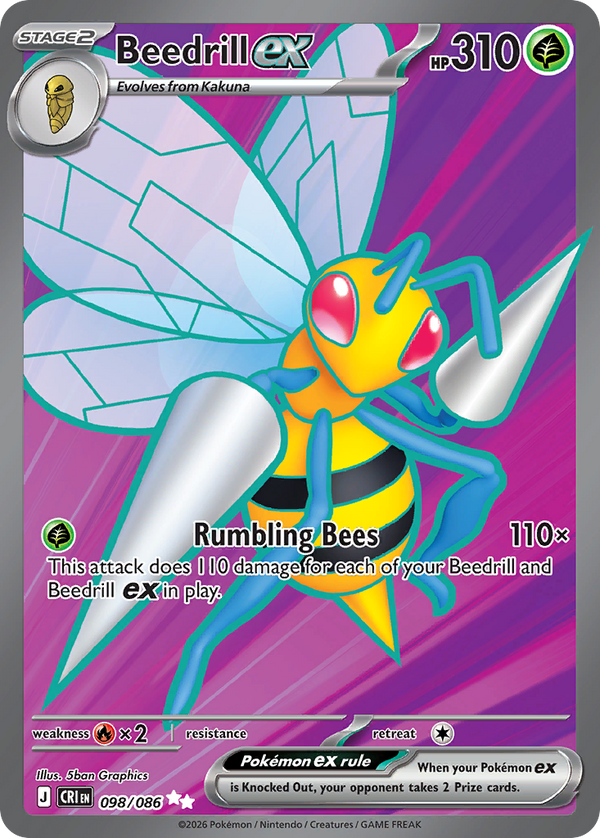 Beedrill ex Chaos Rising SET-098