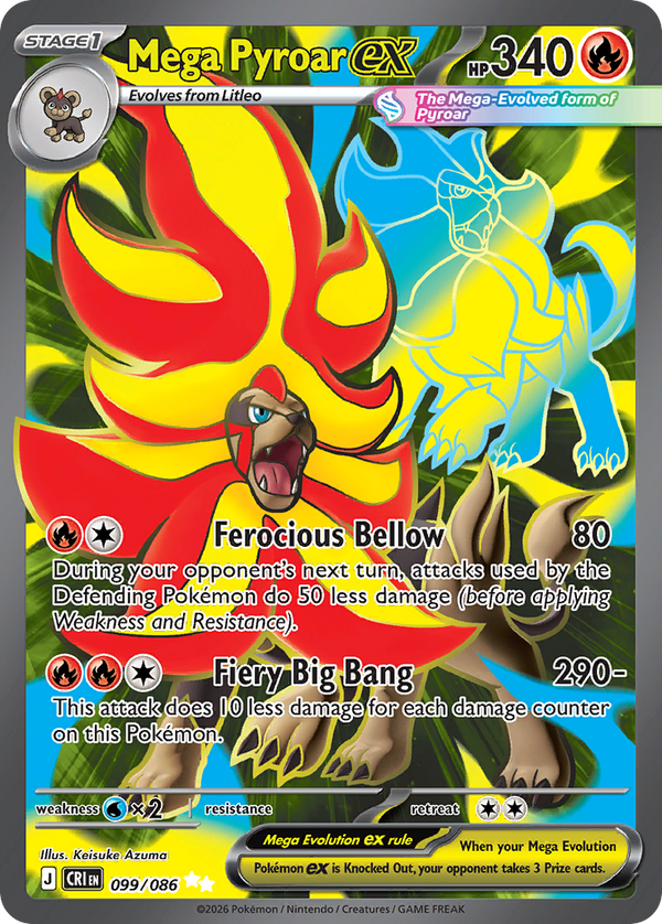 Mega Pyroar ex Chaos Rising SET-099