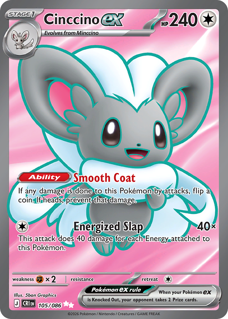 Cinccino ex Chaos Rising SET-105