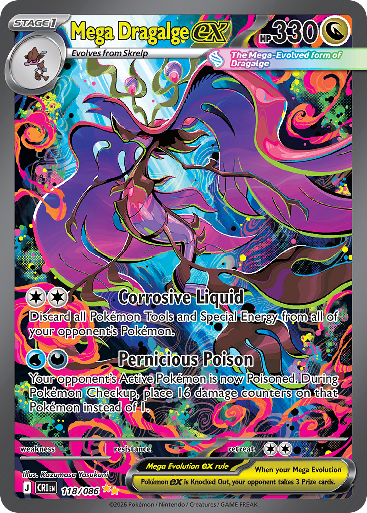 Mega Dragalge ex Chaos Rising SET-118