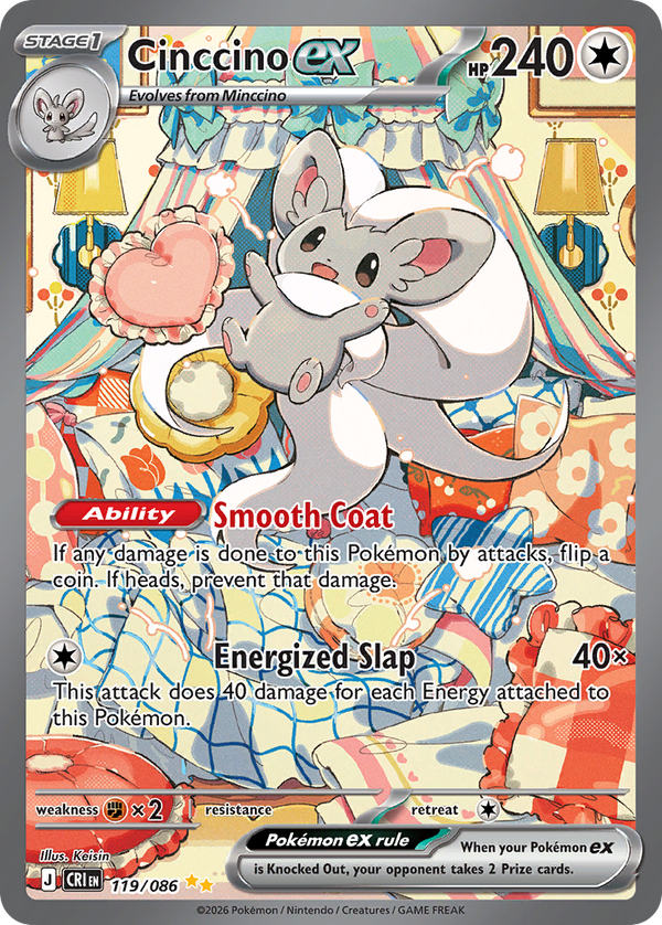 Cinccino ex Chaos Rising SET-119