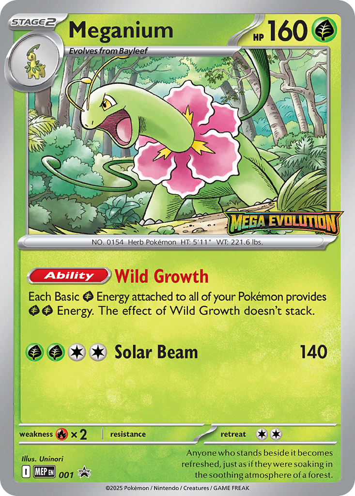 Meganium Mega Evolution Promos SET-001