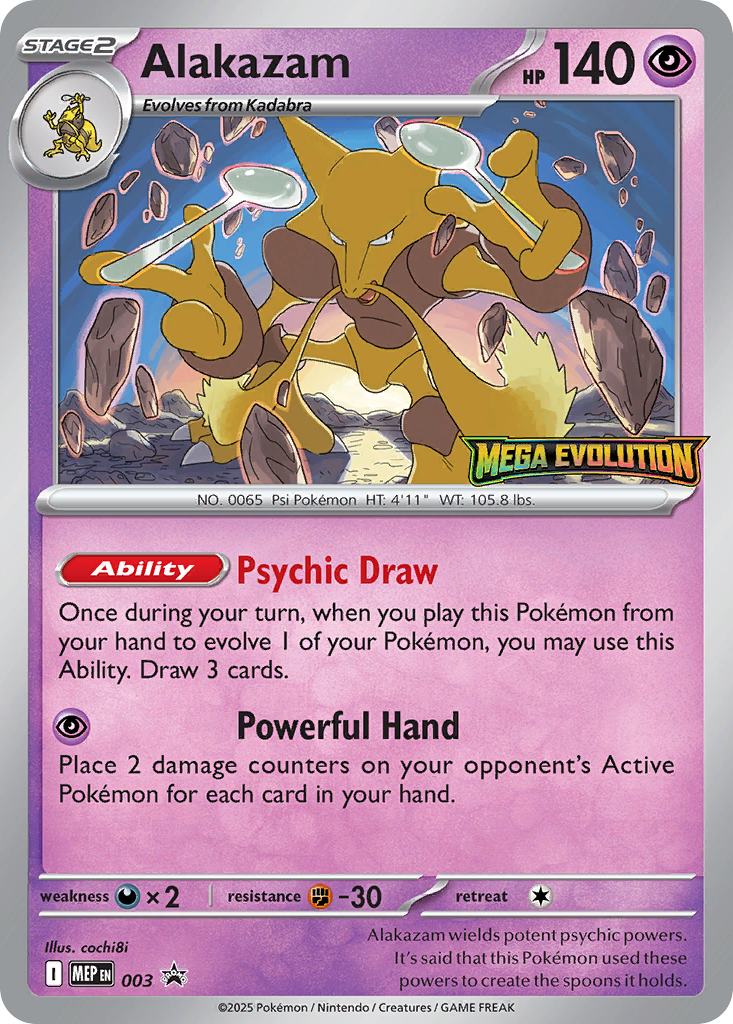 Alakazam Mega Evolution Promos SET-003