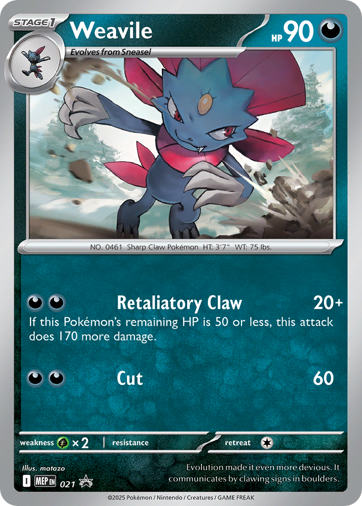 Weavile Mega Evolution Promos SET-021