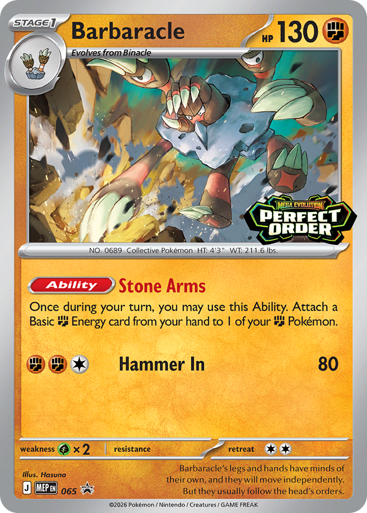 Barbaracle Mega Evolution Promos SET-065