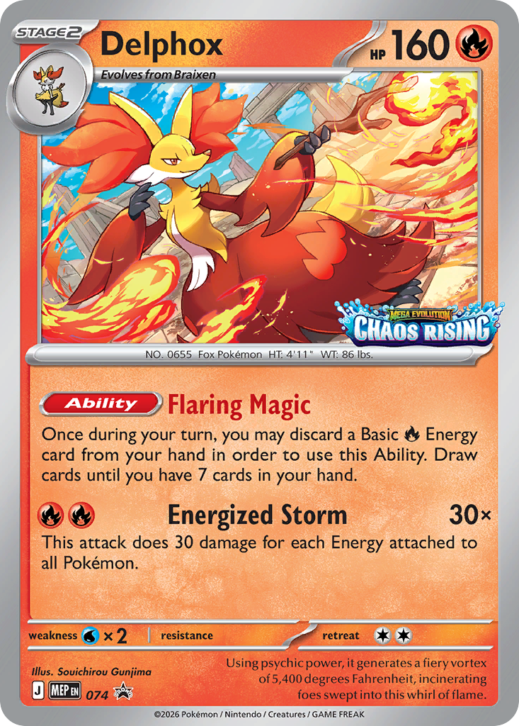 Delphox Mega Evolution Promos SET-074