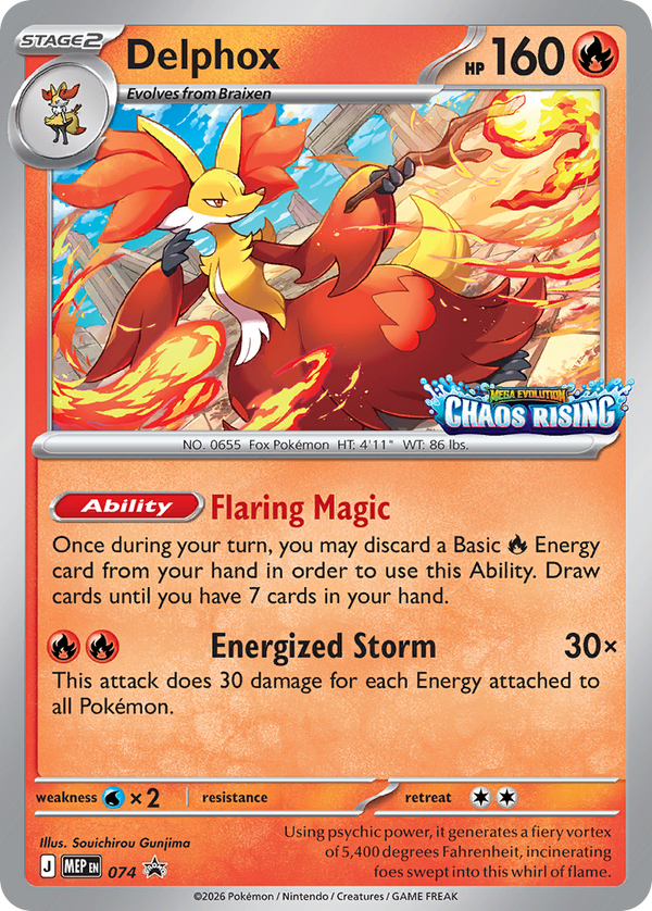 Delphox Mega Evolution Promos SET-074