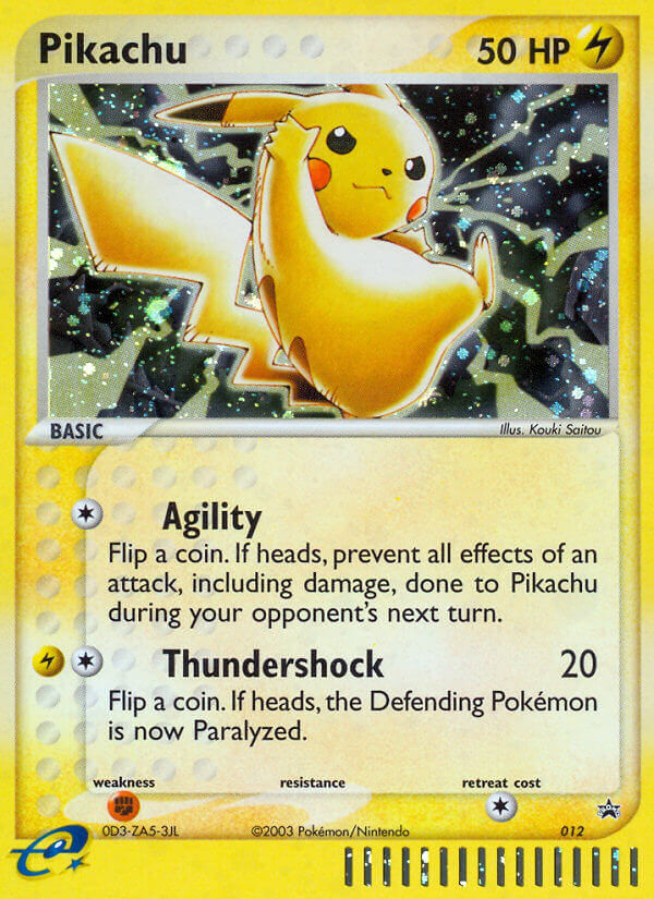 Pikachu Nintendo Black Star Promos 2003 - #012