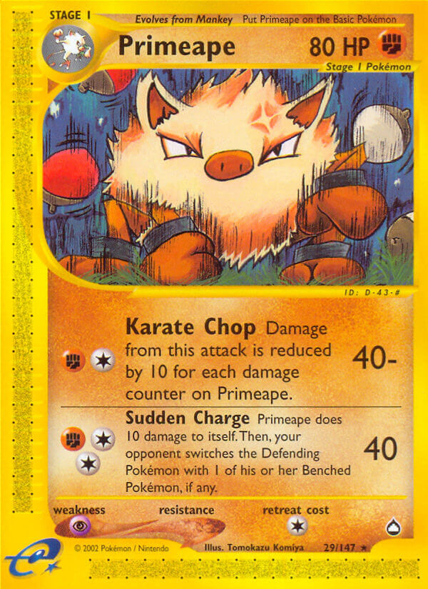 Primeape Aquapolis SET-29