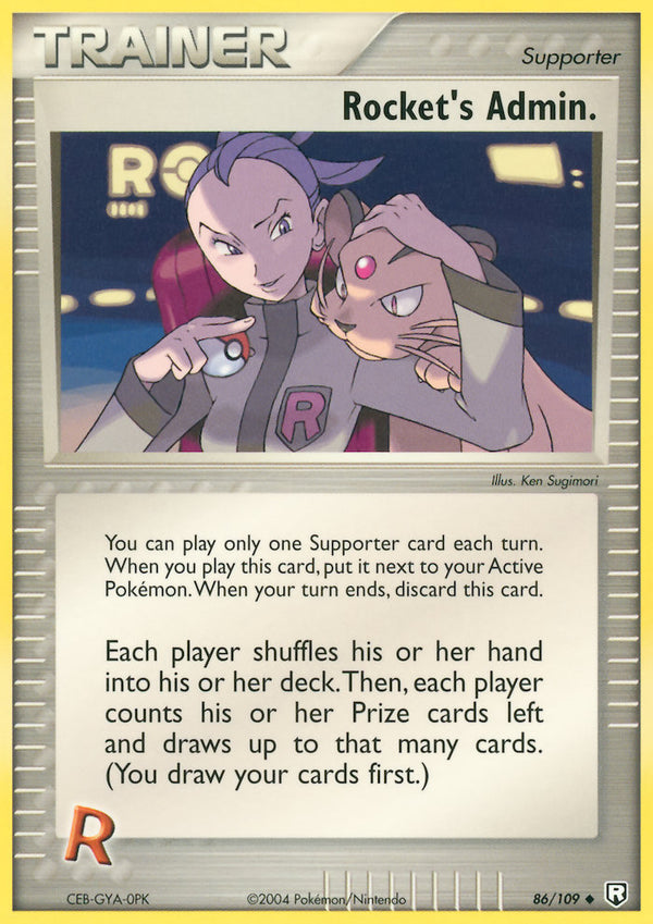 Rocket’s Admin. Team Rocket Returns SET-86