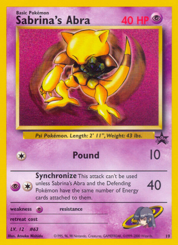 Sabrina’s Abra Wizards Black Star Promos SET-19