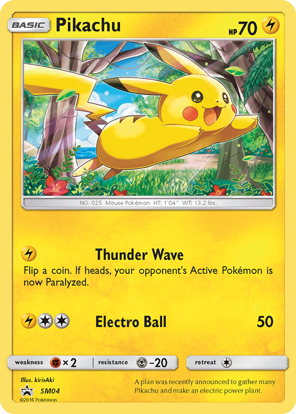 Pikachu Sun & Moon Promos SET-SM04
