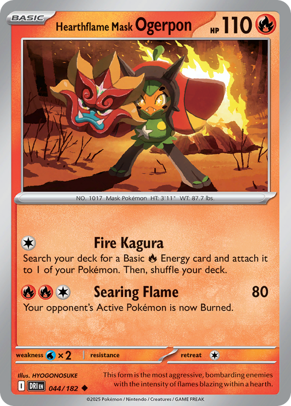 Hearthflame Mask Ogerpon Destined Rivals SET-044