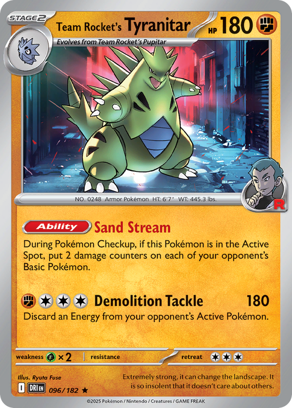 Team Rocket’s Tyranitar Destined Rivals SET-096