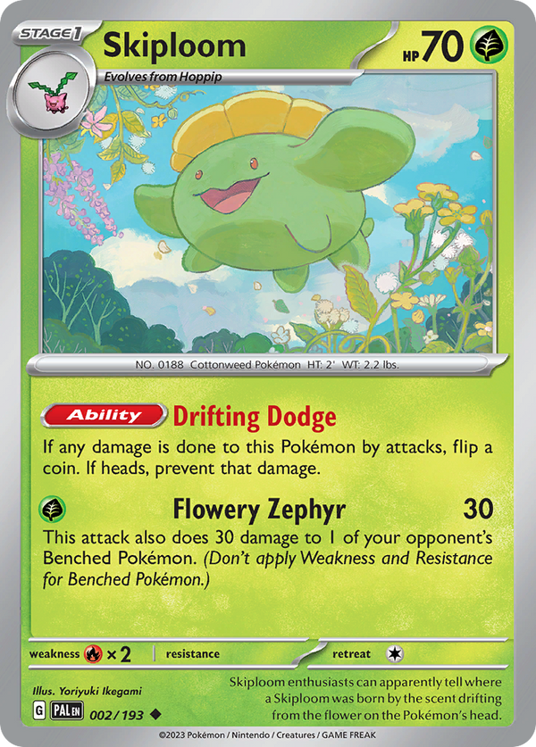 Skiploom Paldea Evolved SET-002