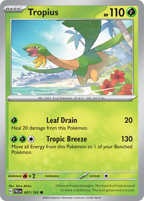 Tropius Paldea Evolved SET-007