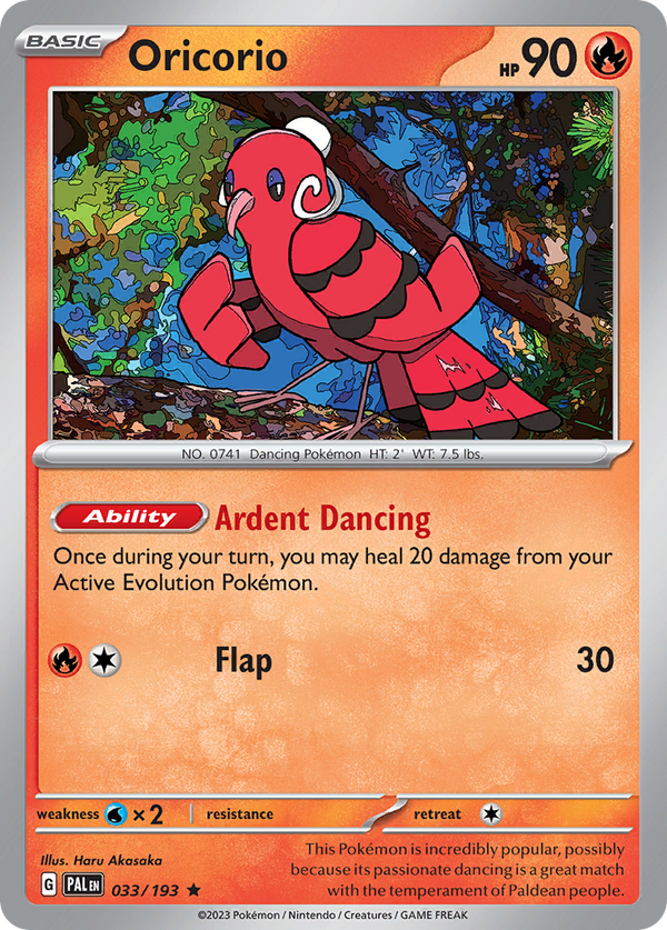 Oricorio Paldea Evolved SET-033